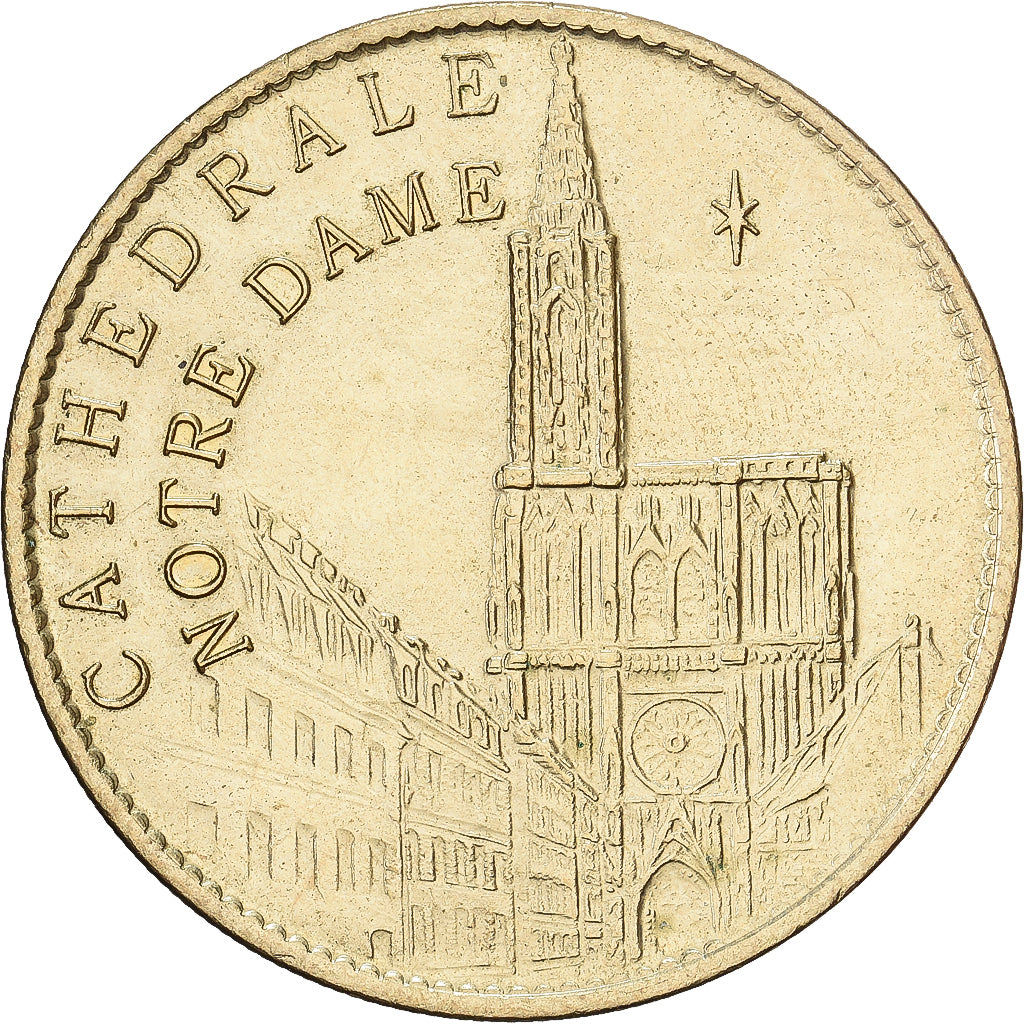 France, Jeton, Cathédrale Notre-Dame de Strasbourg, Cupro-nickel Aluminium, SUP