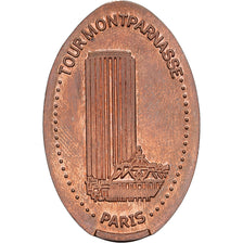 France, Elongated Coin, 75/ Paris - Tour Montparnasse, Cuivre, SUP