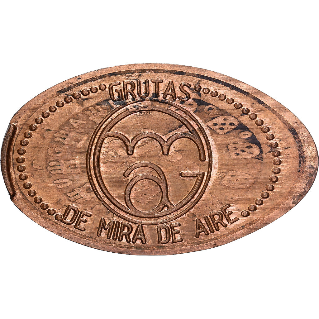 Portogallo, Elongated Coin, Grutas de Mira de Aire, Rame, SPL-