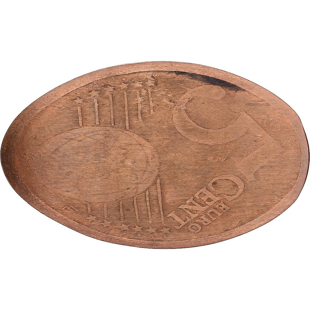 Portogallo, Elongated Coin, Grutas de Mira de Aire, Rame, SPL-