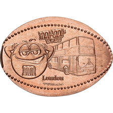 United Kingdom, Elongated Coin, M&M'S WORLD, London, Copper, AU(55-58)