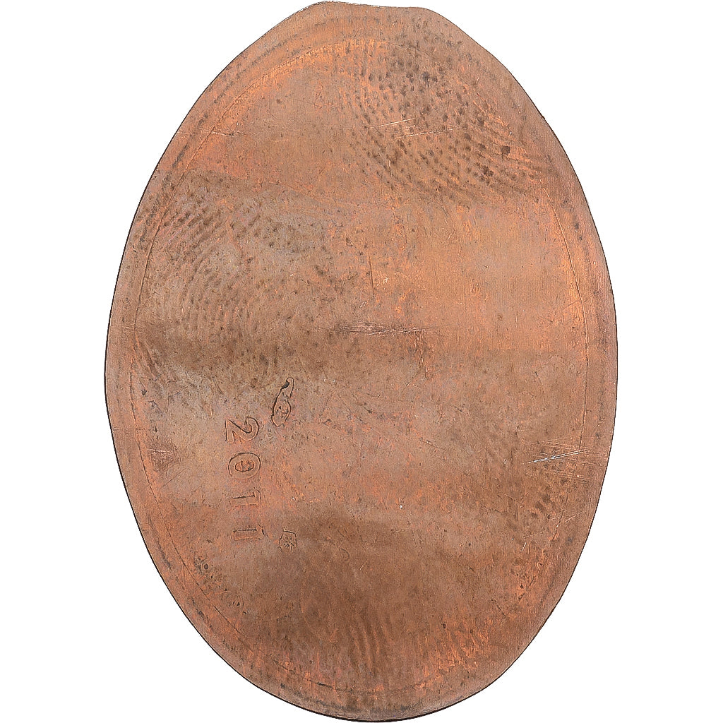 Francia, Elongated Coin, Futuroscope, le Parc, Rame, SPL-