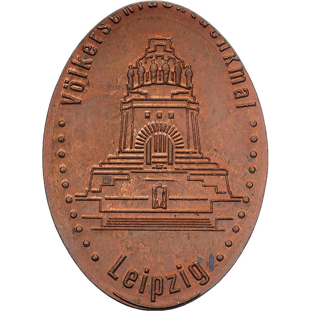 Alemania, Elongated Coin, Leipzig, Cobre, EBC