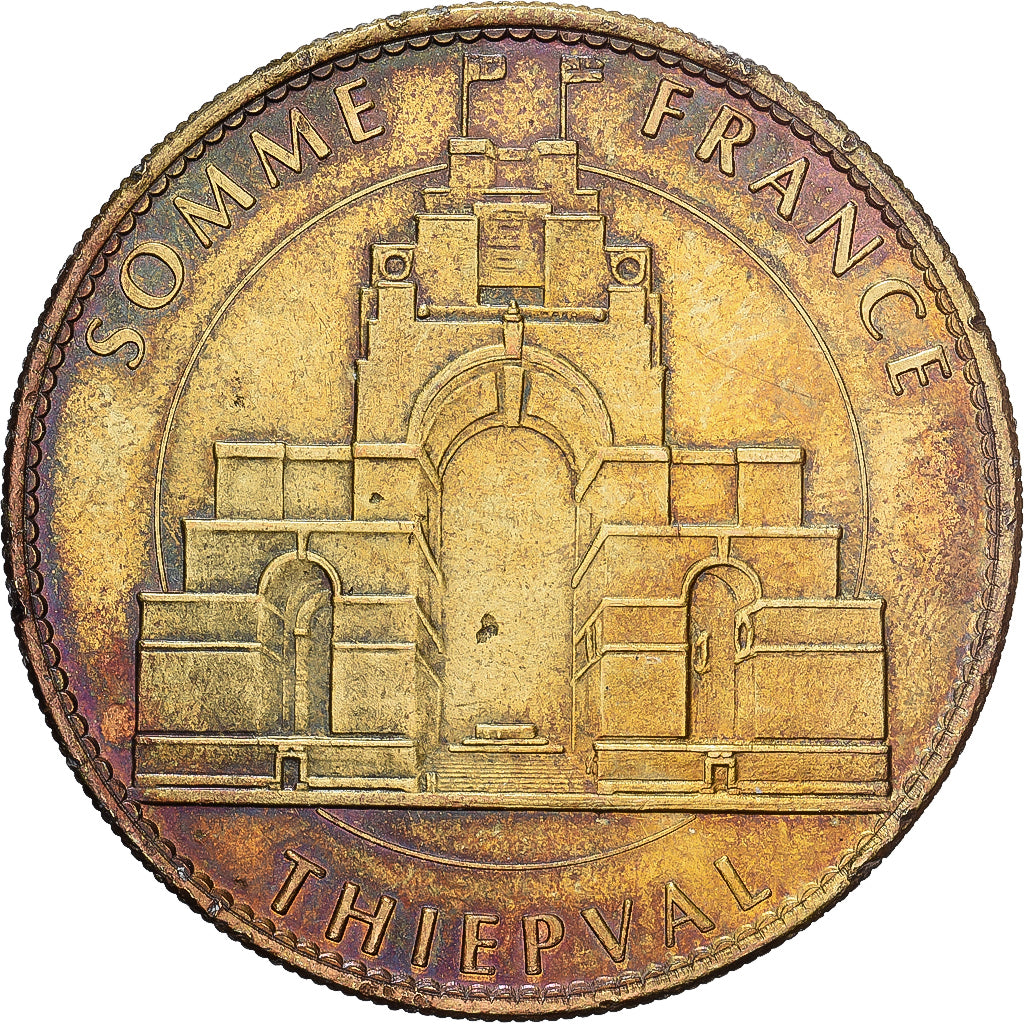 France, Jeton, Trésor de France, Thiepval, Cupro-nickel Aluminium, SUP, Arthus