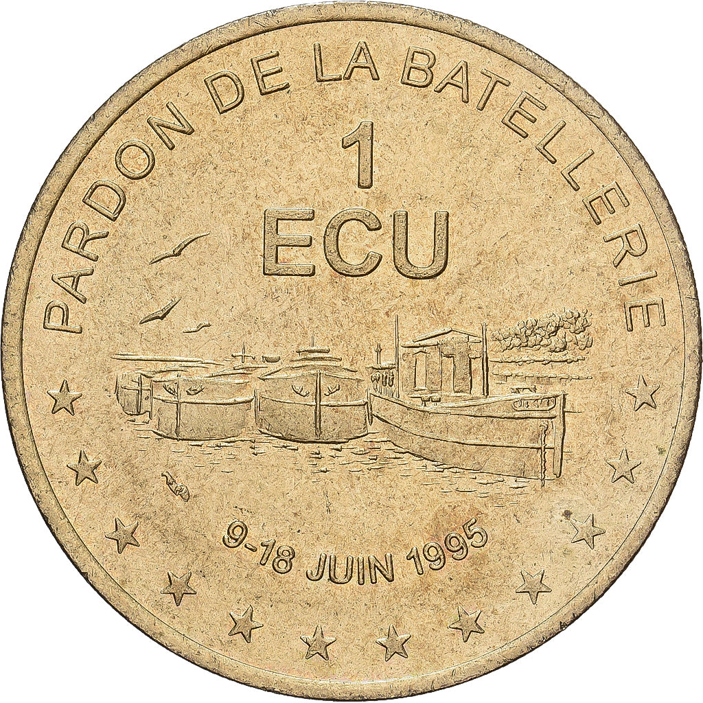 Francia, medaglia, Euros des Villes, 1 Ecu Pardon de la Batellerie, 1995