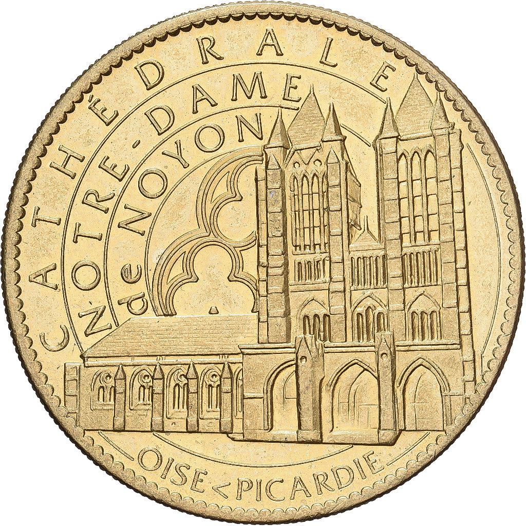 Francia, zeton, Noyon - Cathédrale Notre Dame, 2013, Aluminio y cuproníquel
