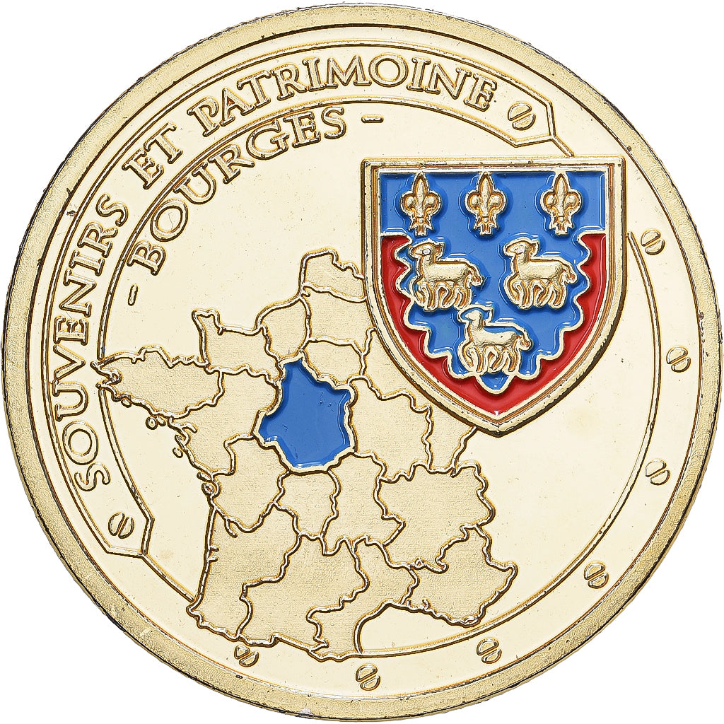 Francia, ficha, 18/ Cathédrale Saint-Etienne - Bourges, Rame-nichel-alluminio