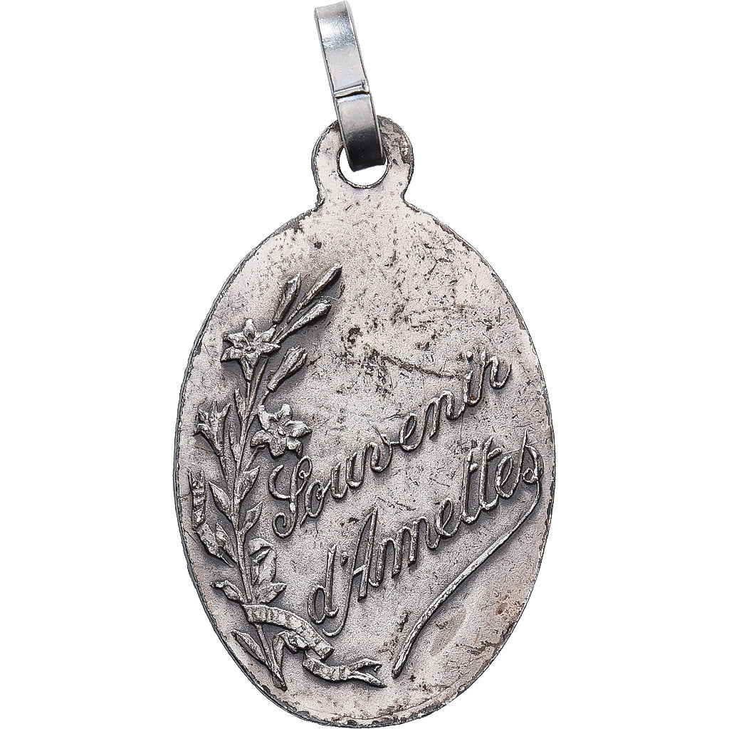 Francia, medaglia, Saint Benoit, Souvenir d'Amettes, Silvered Metal, BB