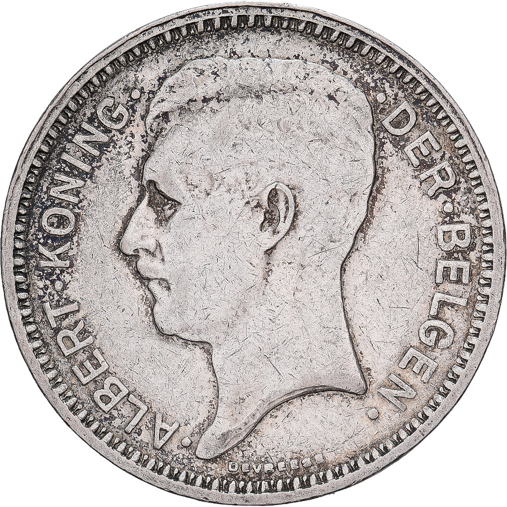 Belgium, 20 Francs, 1934, Brussels, Silver, EF(40-45)