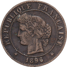 Frankreich, 1 Centime, Cérès, 1896, Paris, Bronze, SS, Gadoury:88