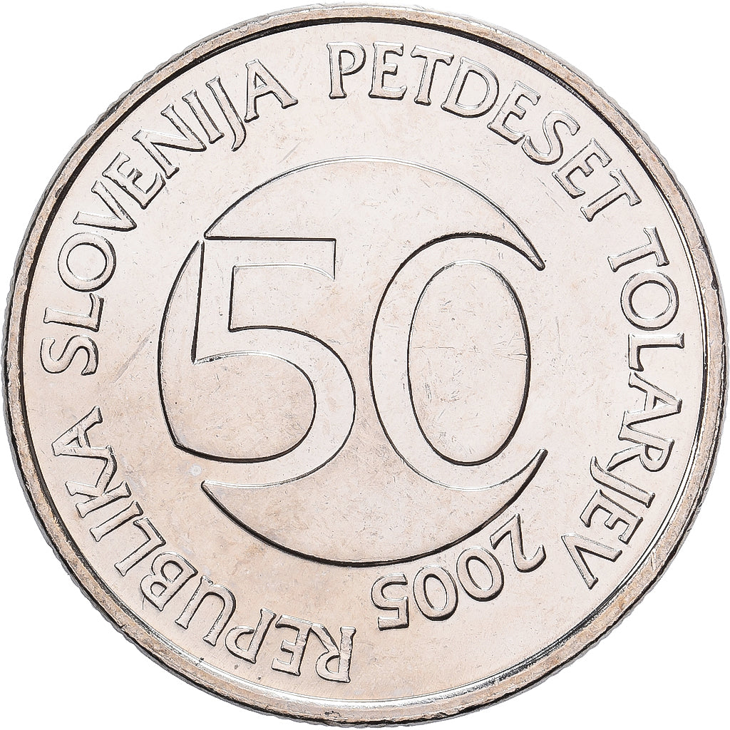 Slovénie, 50 Tolarjev, 2005, Kremnica, Cupro-nickel, SPL, KM:52