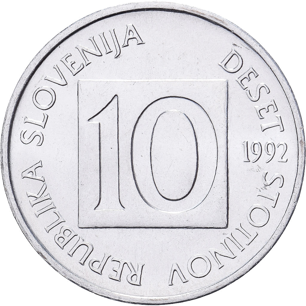 Slovénie, 10 Stotinov, 2005, Aluminium, SPL, KM:7