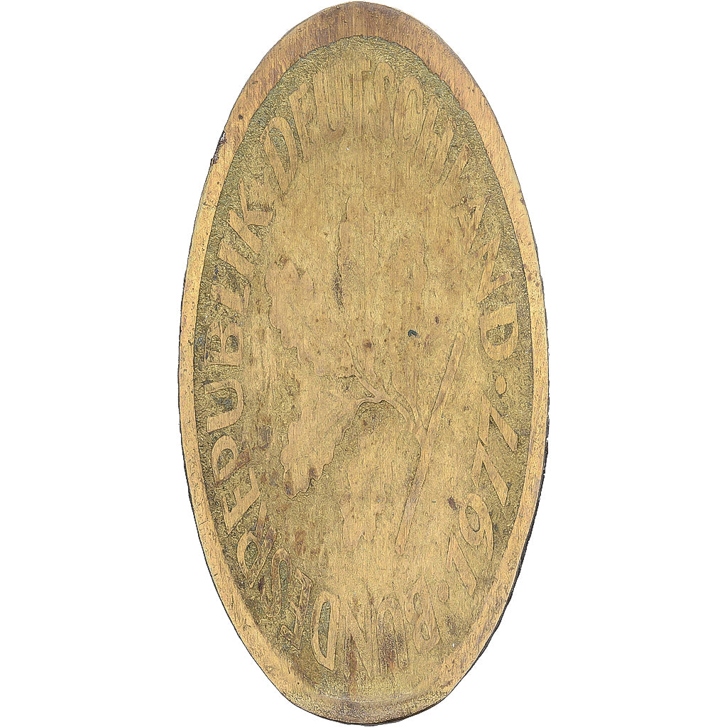 Germany, Elongated Coin, Schwarzwald, Brass, EF(40-45)