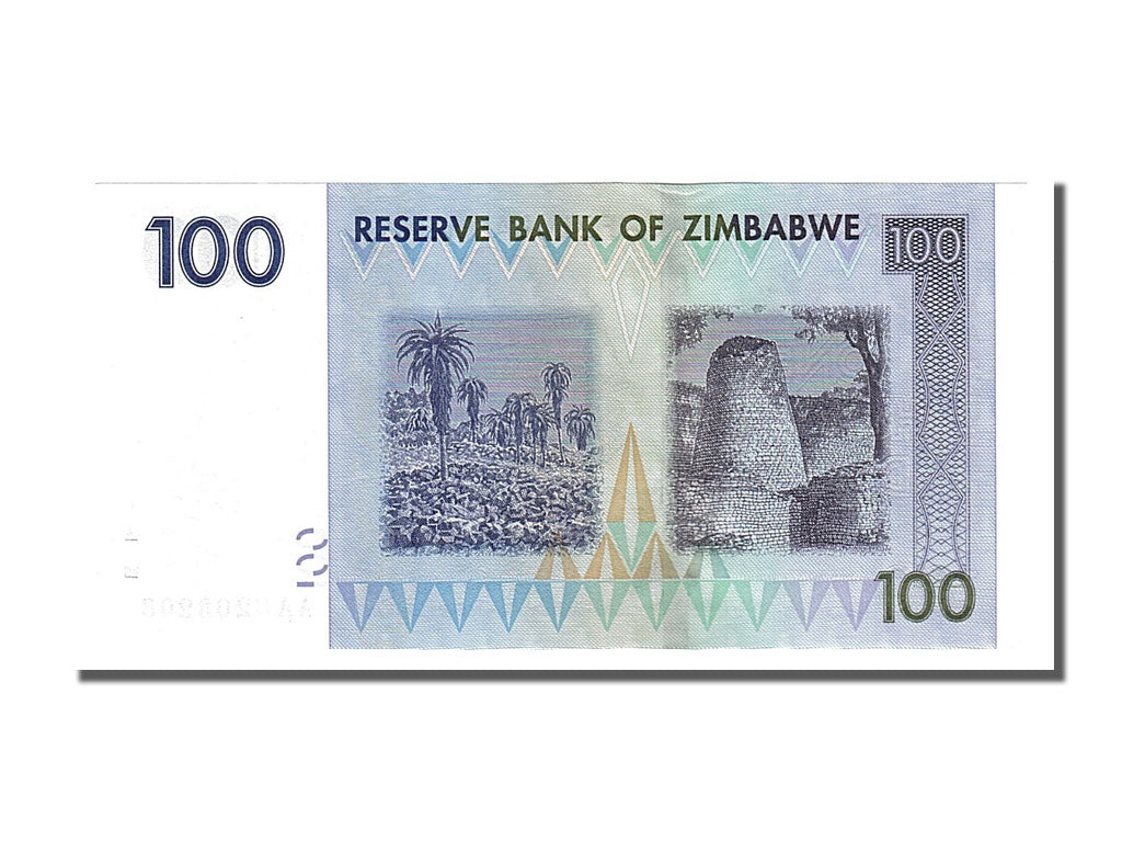 Billete, 100 Dollars, 2007, Zimbabue, UNC