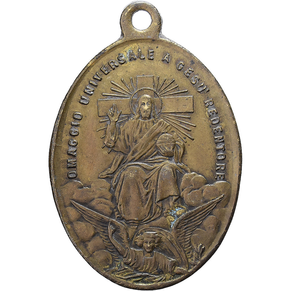 Vatican, Medal, Le Pape Léon XIII, 1900, Brass, EF(40-45)