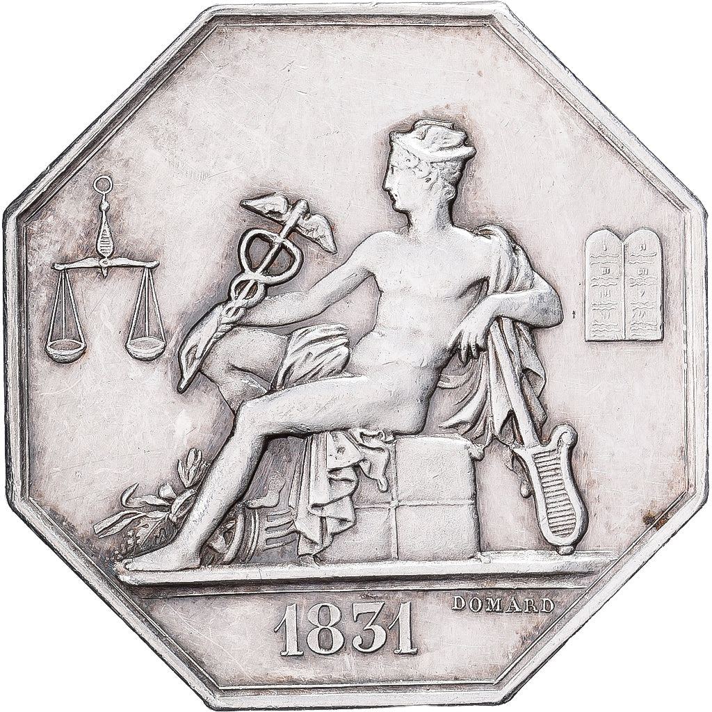 Francia, ficha, Commissaires experts du gouvernement, 1822, Argento, Domard, BB