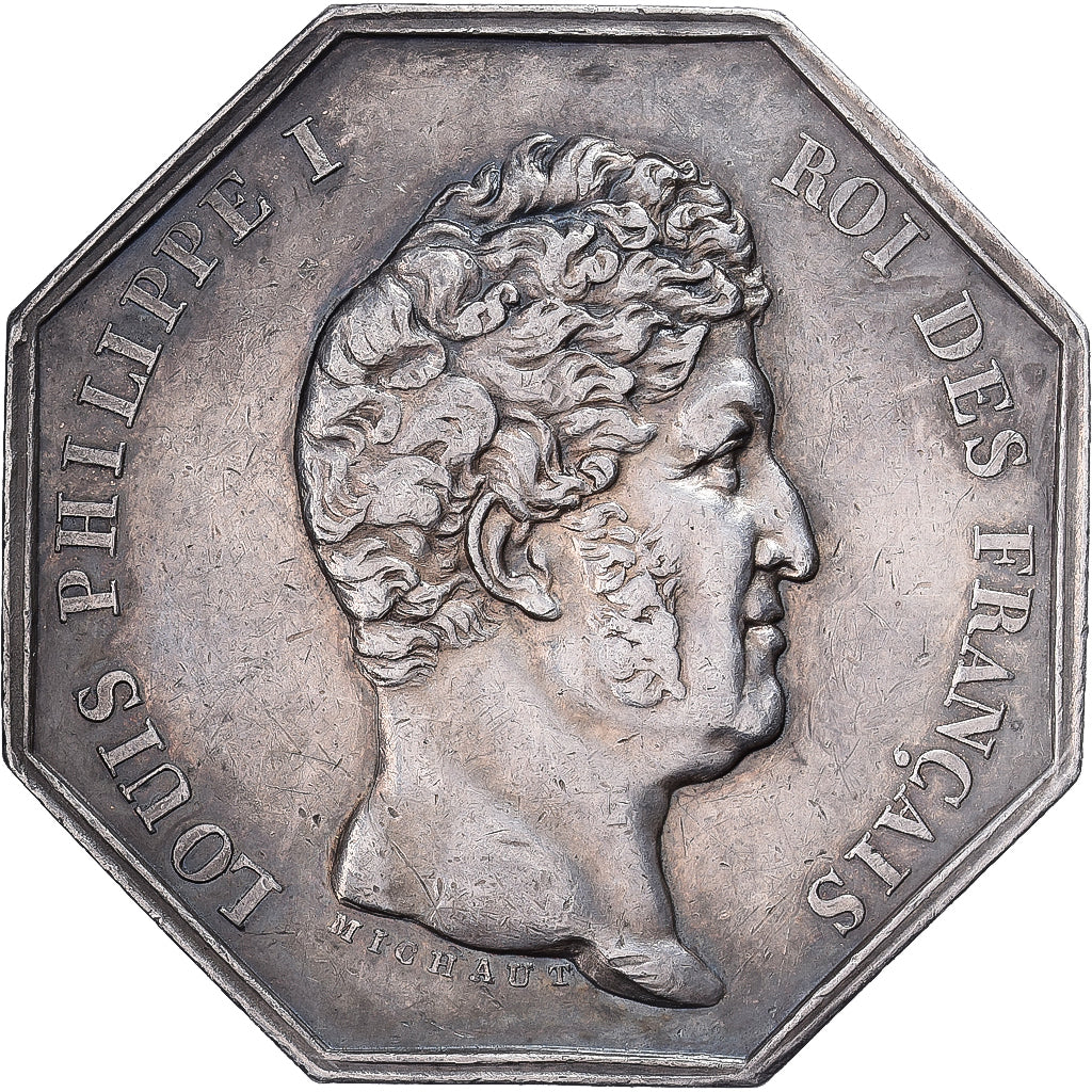 France, Jeton, Louis Philippe Ier, Notaires de Paris, Argent, TTB+, Michaut