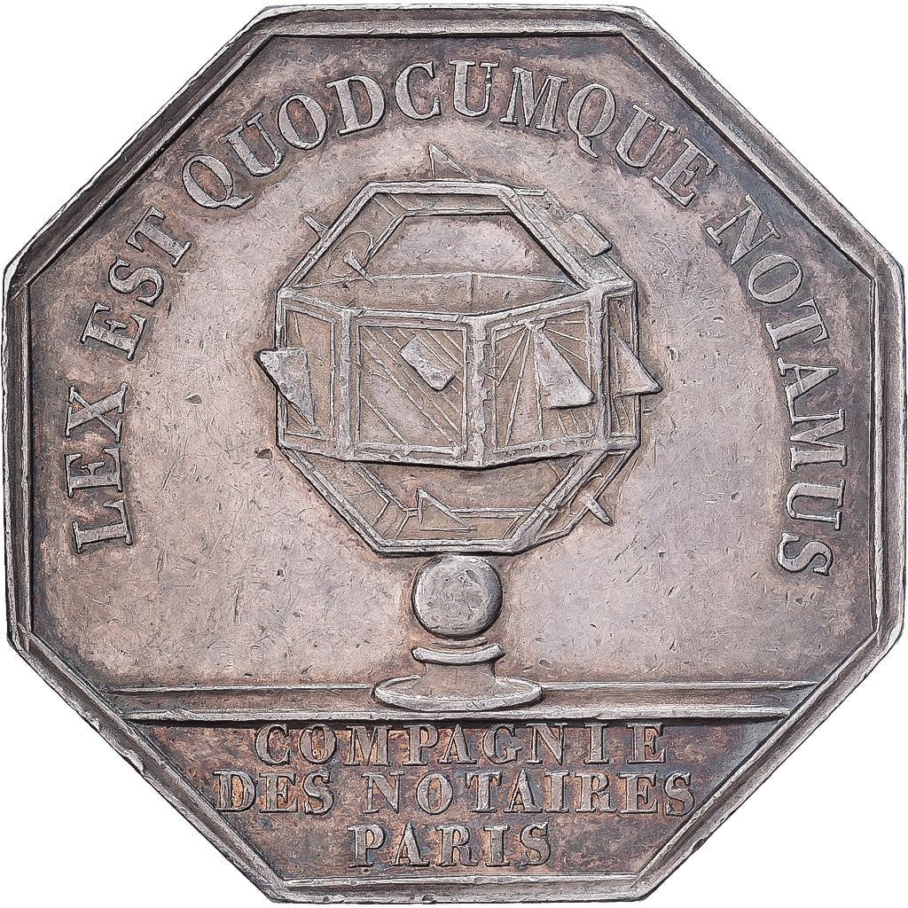 France, Jeton, Louis Philippe Ier, Notaires de Paris, Argent, TTB+, Michaut