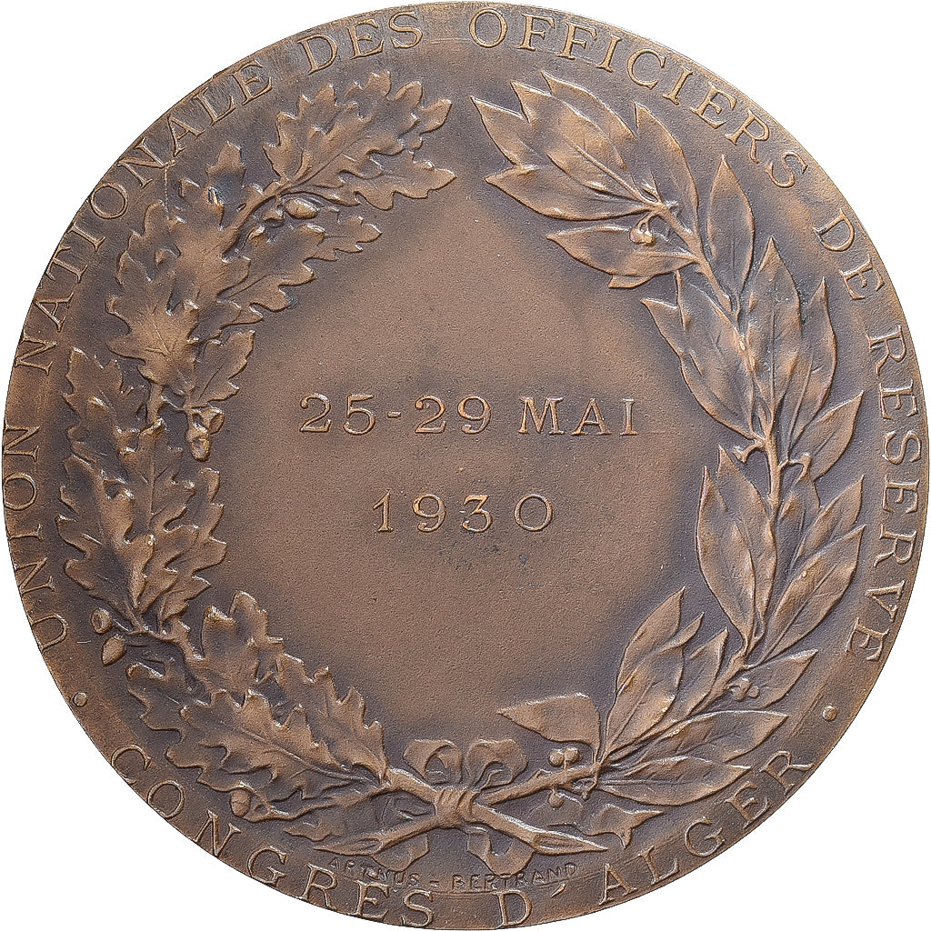 Algeria, medalla, Union Nationale des Officiers de Réserve, Congrès d'Alger