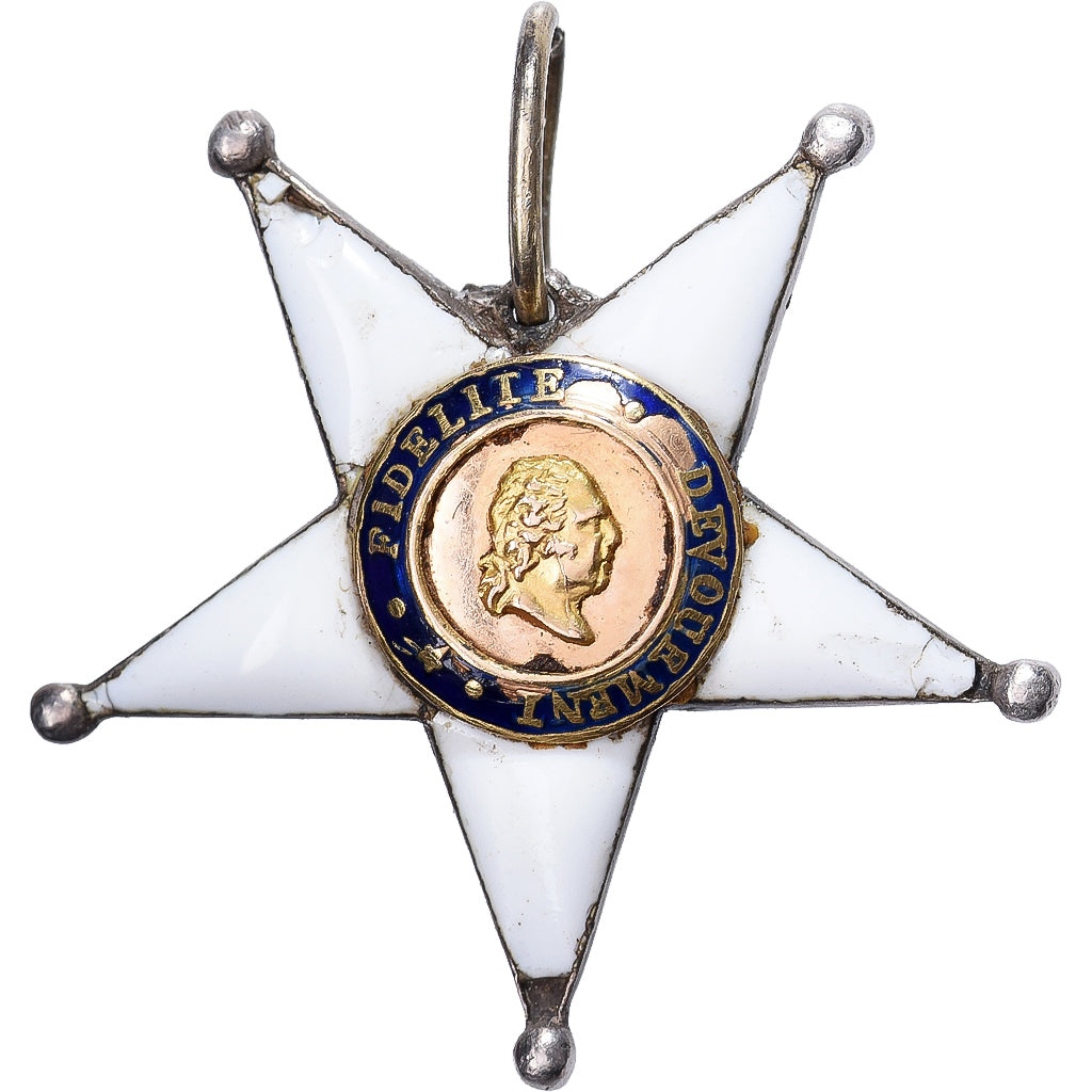 Francja, Ordre de la Fidélité, medal, 1816, Miniature, Bardzo dobra jakość