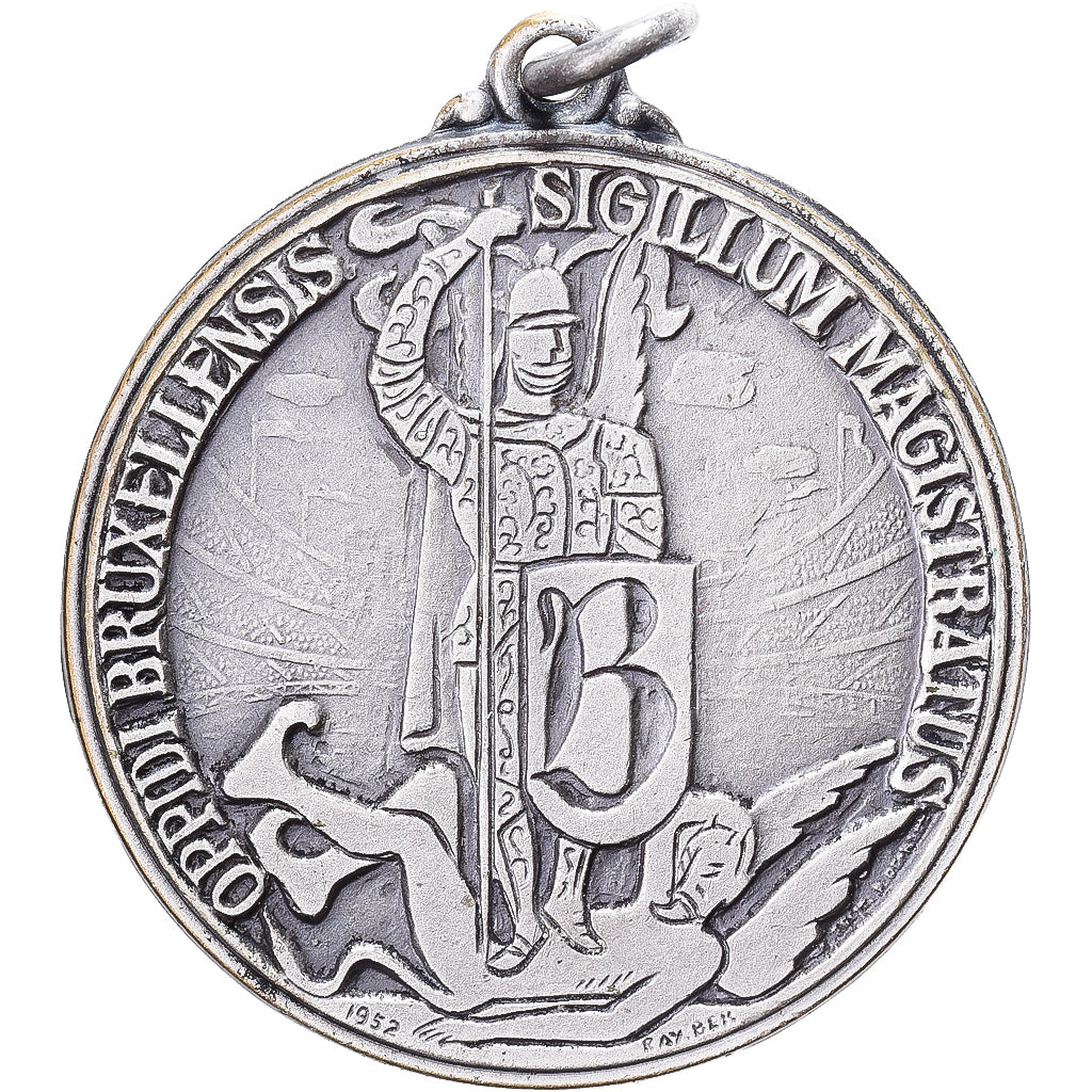 België, Medaille, Eurogym Brussels, 1989, Silvered bronze, ZF