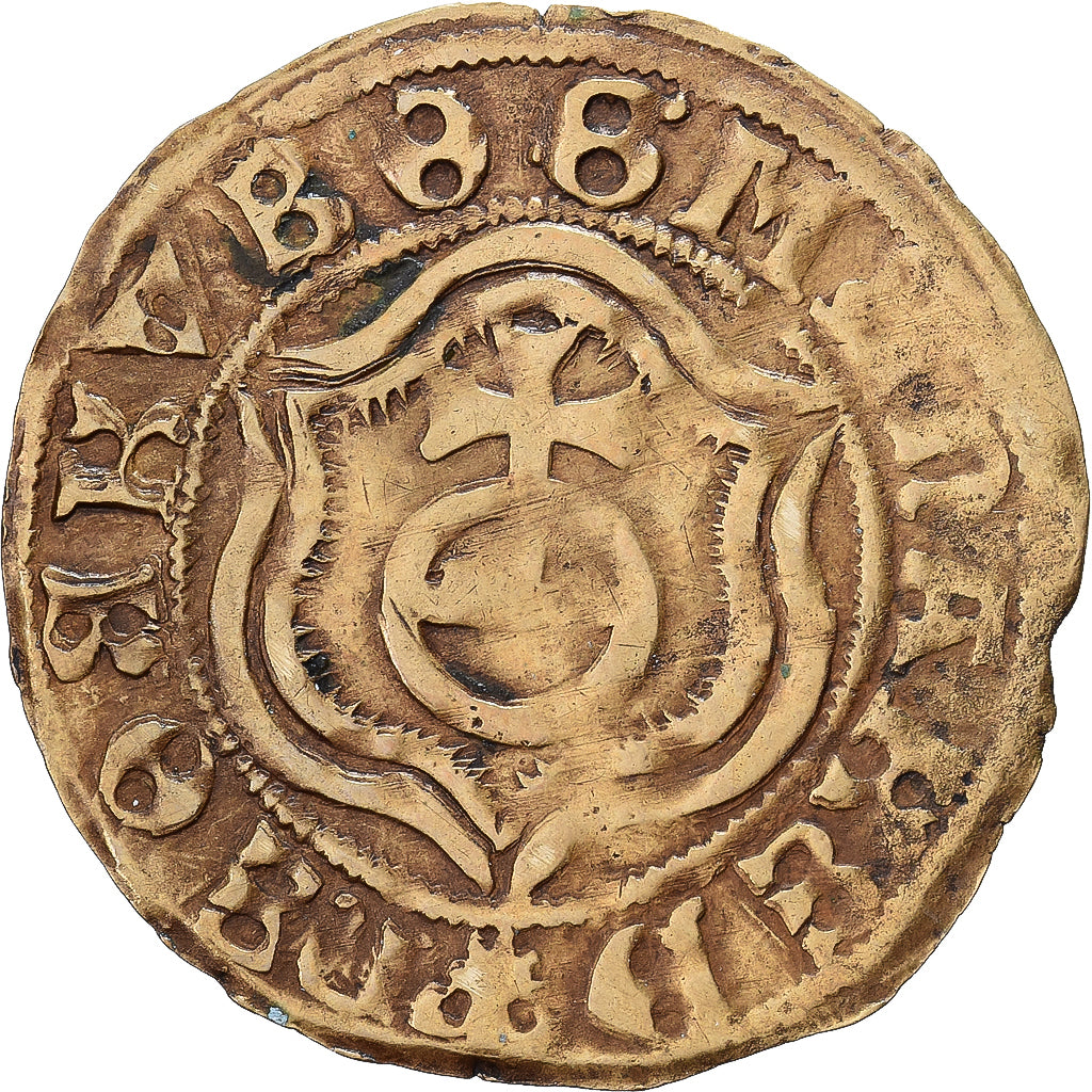 France, Token, Nuremberg, Jeton de Compte au Type du Gold Gulden, Brass
