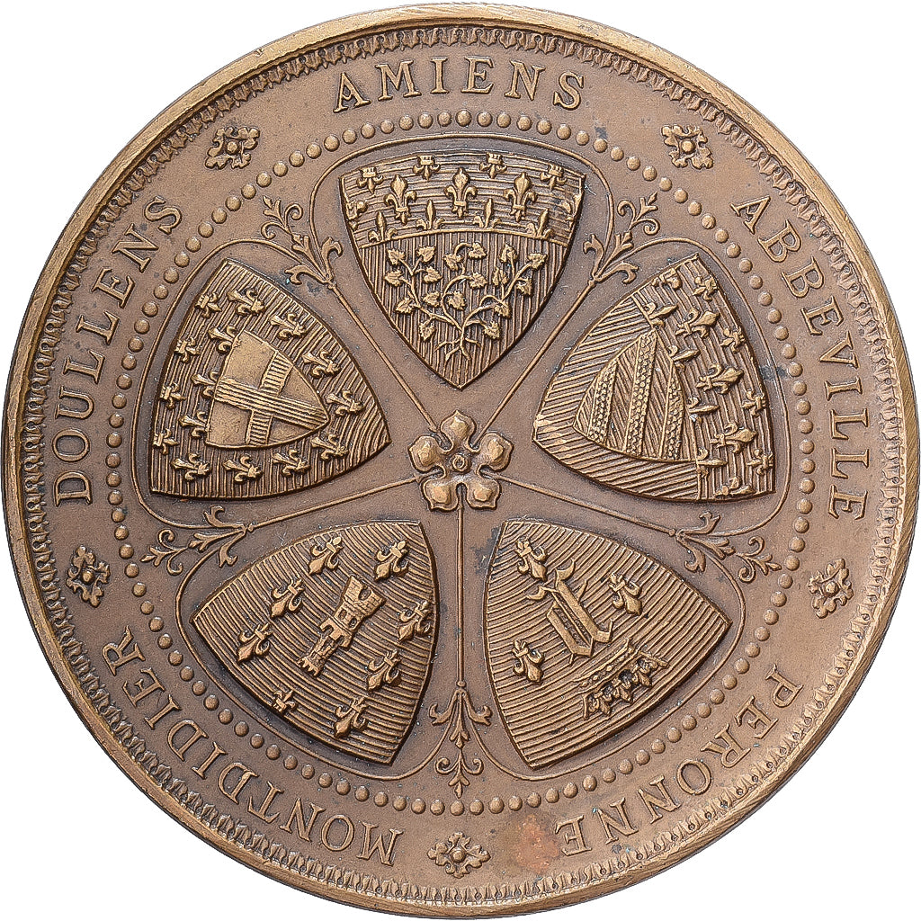 Francja, medal, Société Industrielle d'Amiens, 1928, Brązowy, AU(55-58)