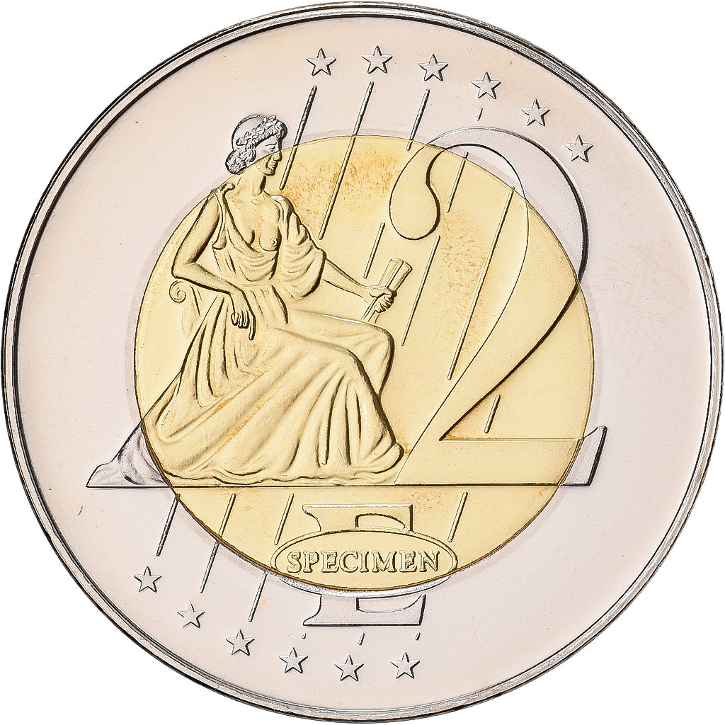 CIUDAD DEL VATICANO, medalla, 2 E, Essai-Trial Benoit XVI, 2006, Bimetálico