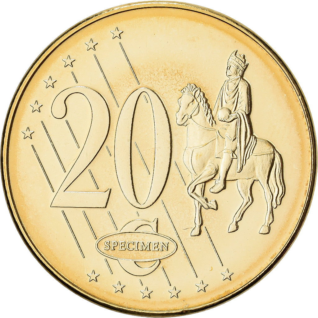 Vatican, Médaille, 20 C, Essai-Trial Benoit XVI, 2006, Cupronickel doré, FDC