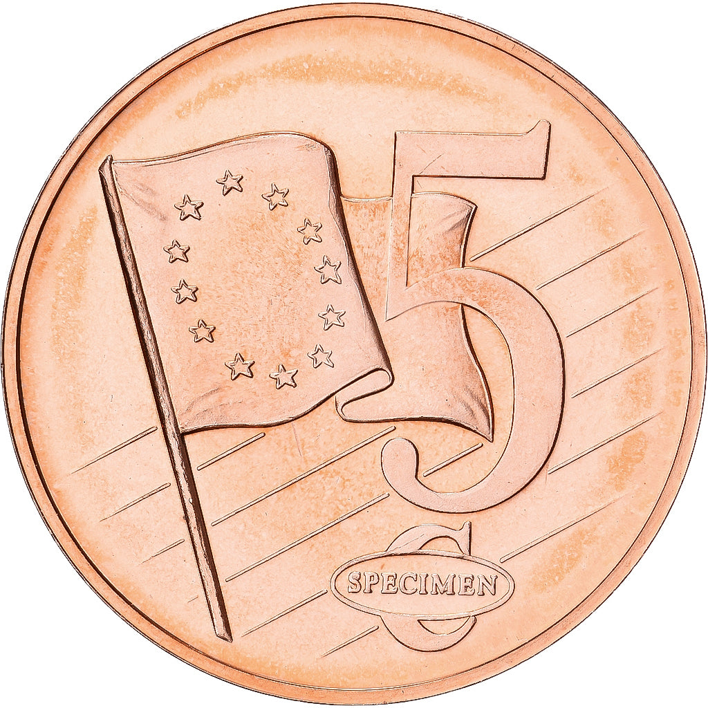 Vatican, Médaille, 5 C, Essai-Trial Jean Paul II, 2003, Cuivre, FDC