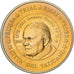 Vatican, Medal, 50 C, Essai-Trial Jean Paul II, 2003, Copper-Nickel Gilt