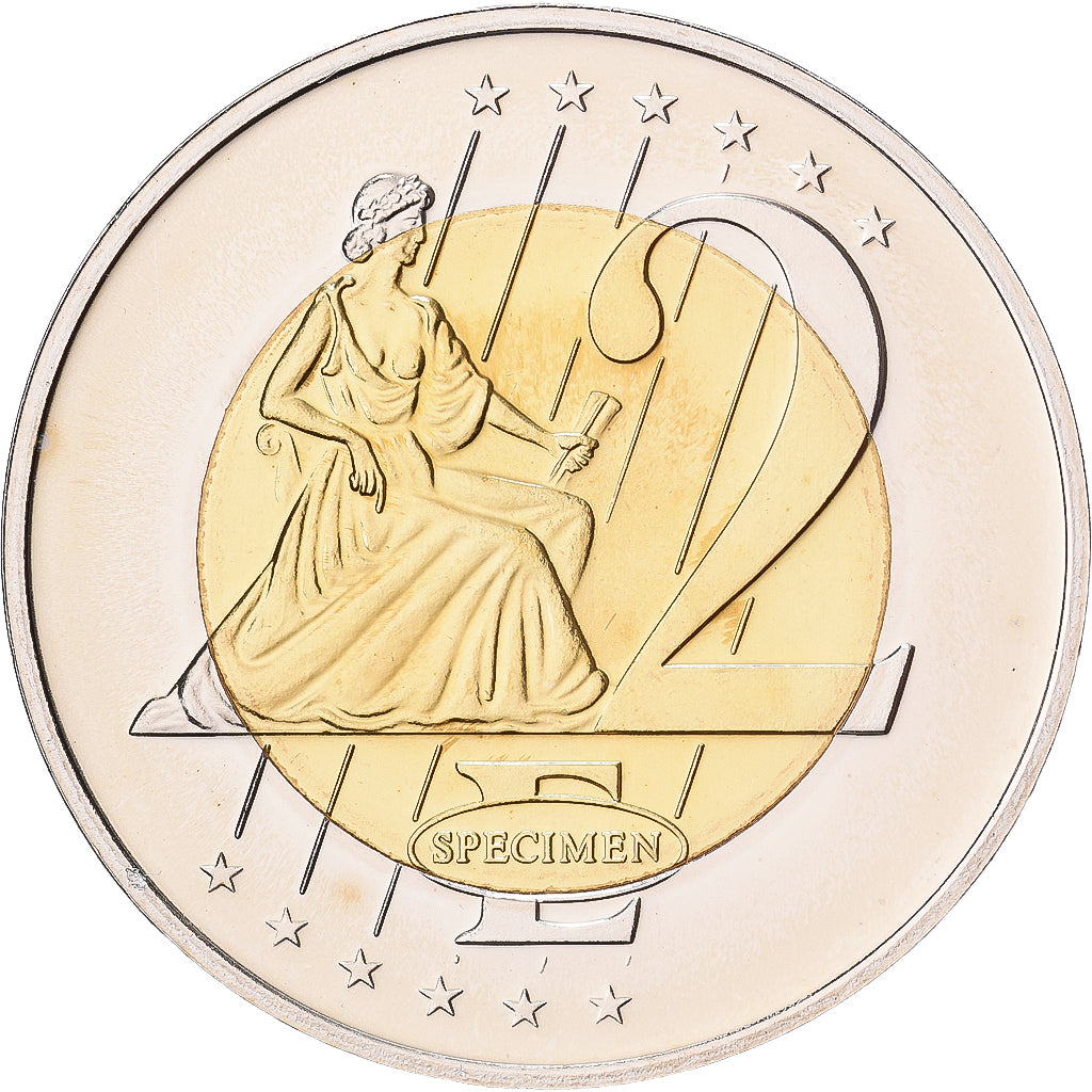 PAŃSTWO WATYKAŃSKIE, medal, 2 E, Essai-Trial Jean Paul II, 2003, Bimetaliczny