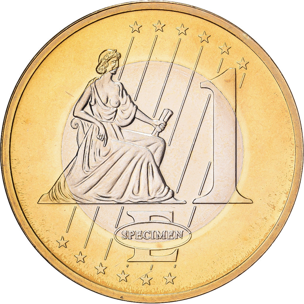 Vatican, Medal, 1 E, Essai-Trial Jean Paul II, 2003, Bi-Metallic, MS(65-70)