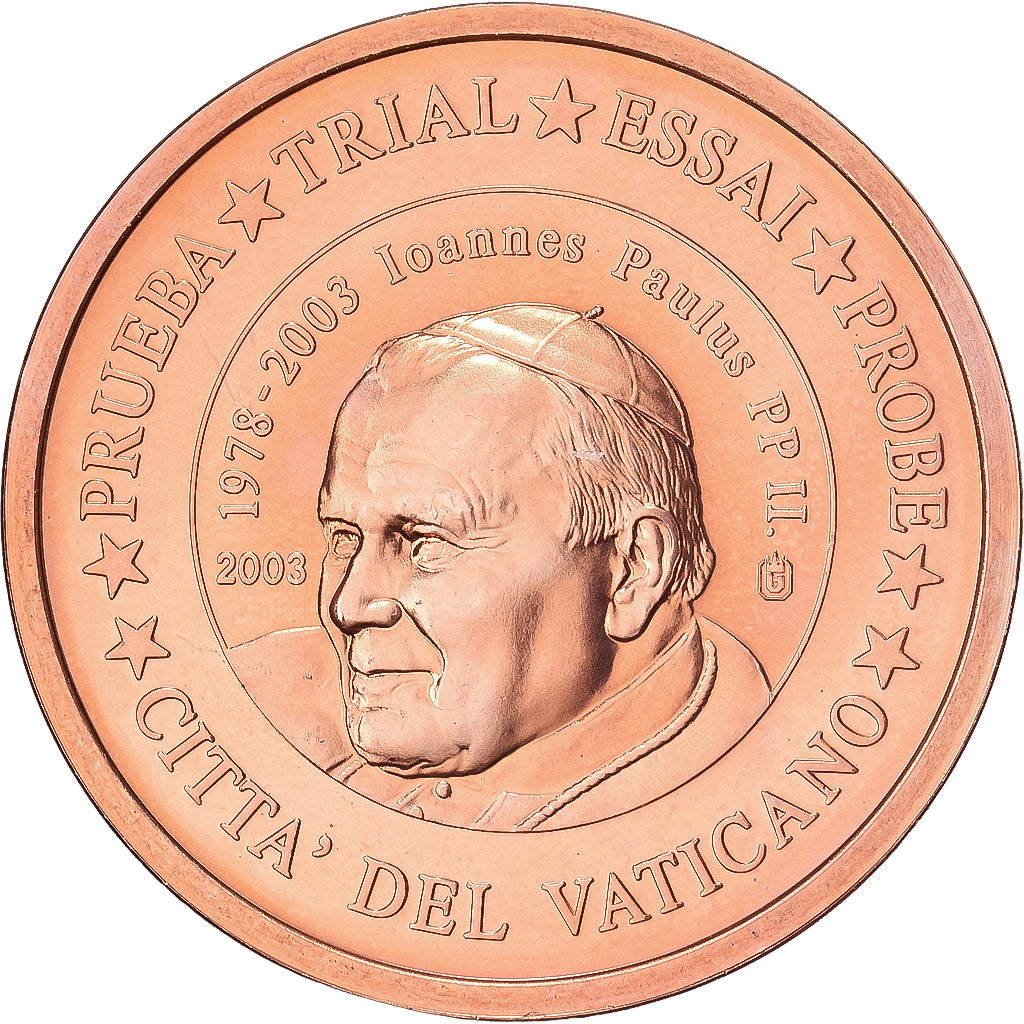 Vatican, Medal, 2 C, Essai-Trial Jean Paul II, 2006, Copper, MS(65-70)