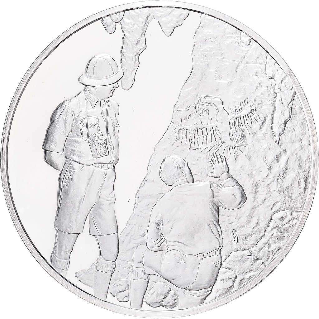 France, Medal, Art Rupestre des Antilles Néerlandaises, 1977, Silver, MS(65-70)