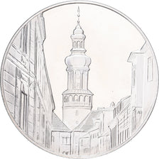 France, Médaille, 700 Ans de Sopron, Hongrie, 1977, Argent, FDC