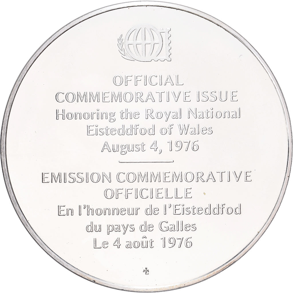 France, Medal, L'Eisteddfod du Pays de Galles, 1976, Silver, MS(63)