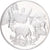 France, Medal, 10ème Anniversaire de l'Indépendance du Botswana, 1976, Silver
