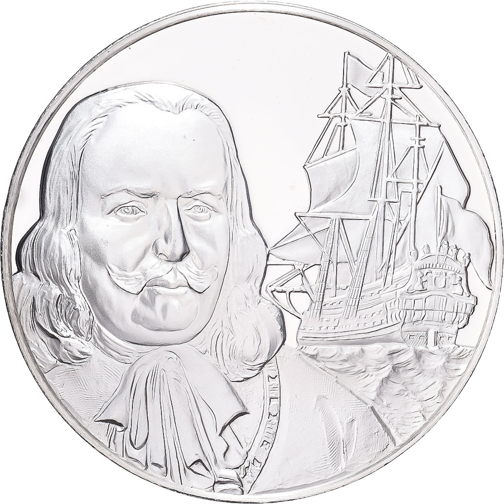 France, Medal, L'Amiral Michiel de Ruyter, 1976, Silver, MS(63)