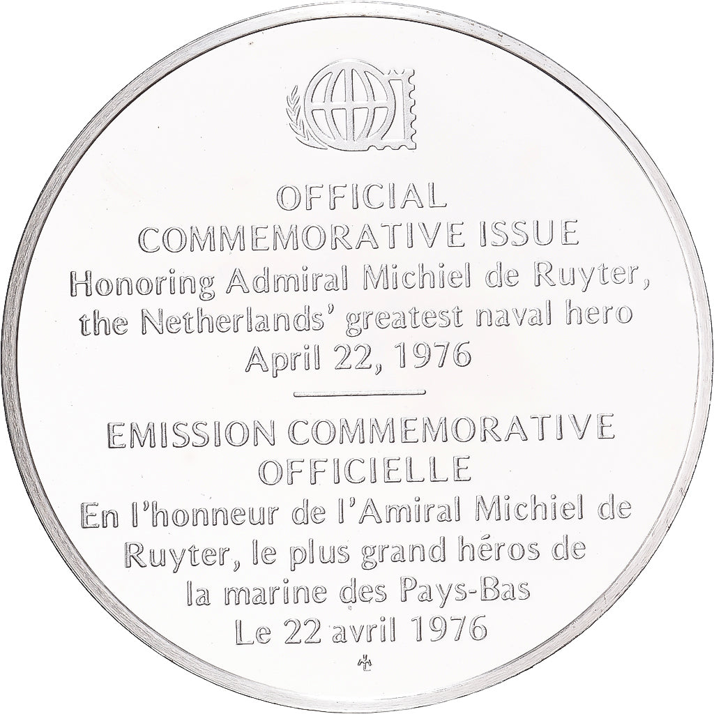 France, Medal, L'Amiral Michiel de Ruyter, 1976, Silver, MS(63)