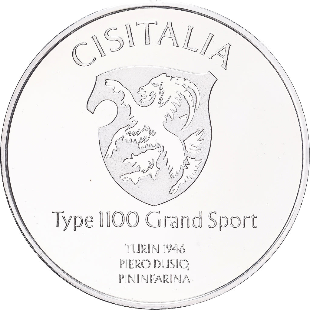 Monaco, Medal, CISITALIA, Type 1100 Grand Sport, Silver, MS(63)