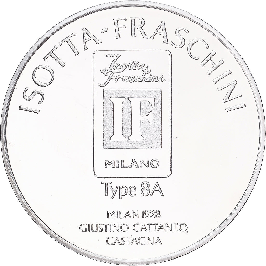 Monaco, Medal, ISOTTA-FRASCHINI, Type 8A, Silver, MS(63)