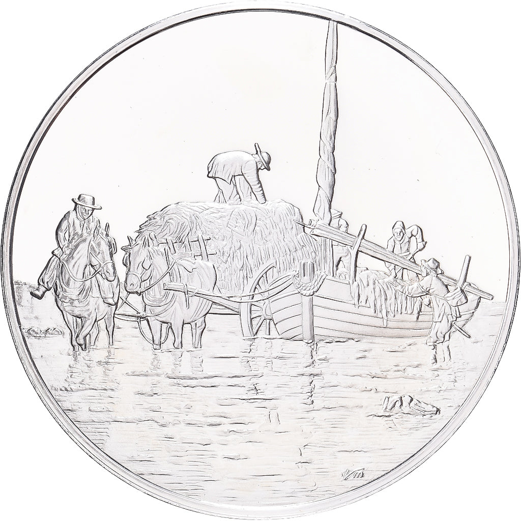 Francia, medalla, Gravures Anciennes de Guernesey, 1978, Plata, SC