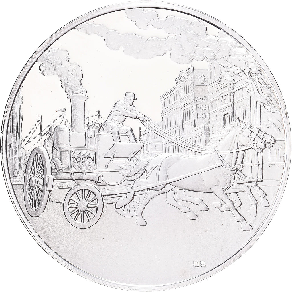 Francia, medalla, Matériel Incendie du XIXème Siècle en Nouvelle-Zélande