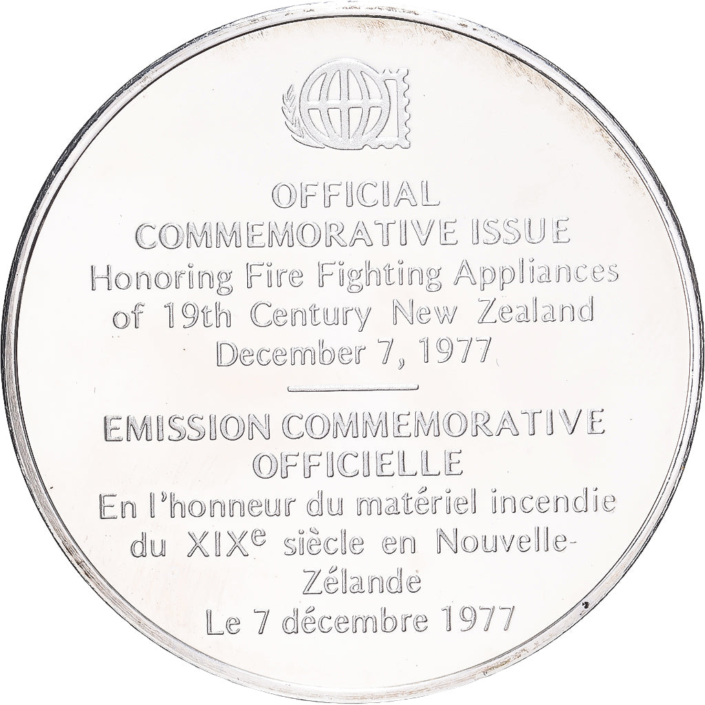 Francia, medalla, Matériel Incendie du XIXème Siècle en Nouvelle-Zélande