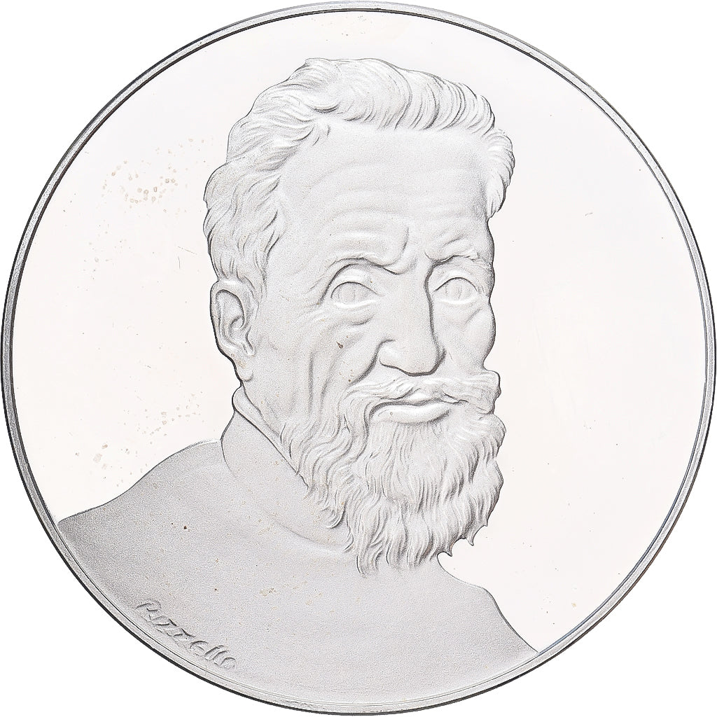 Italie, Médaille, Quinto Centenario della Nascita di Michelangelo, 1975