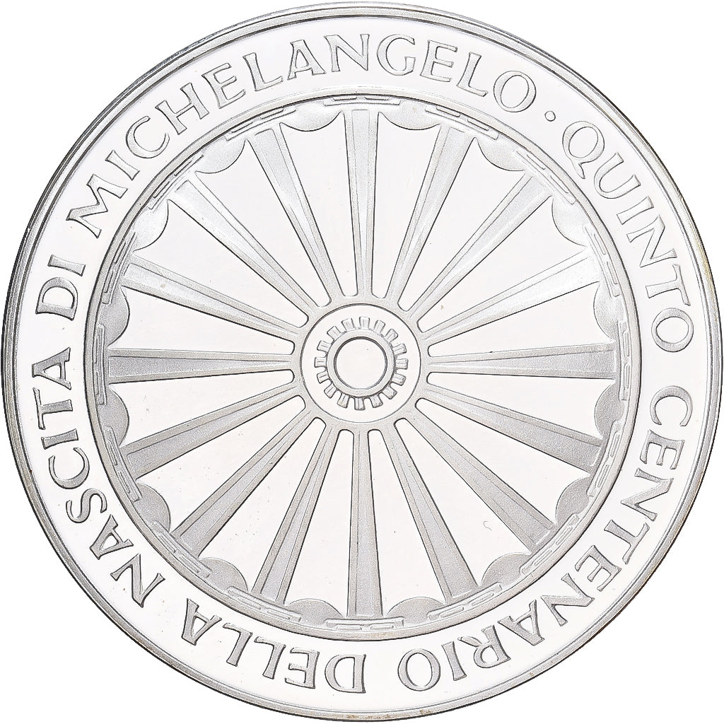 Italie, Médaille, Quinto Centenario della Nascita di Michelangelo, 1975