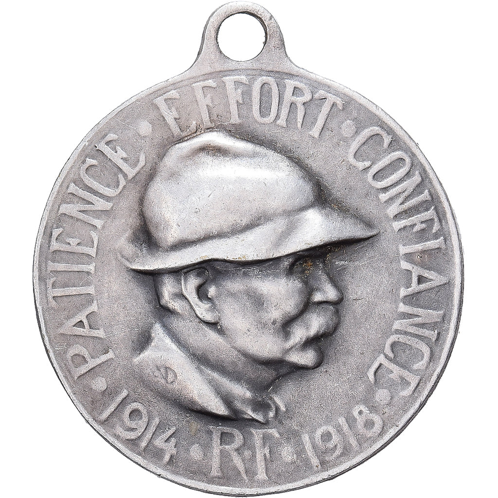 Francja, medal, Clémenceau, Pour l'Humanité, 1918, Brąz posrebrzany