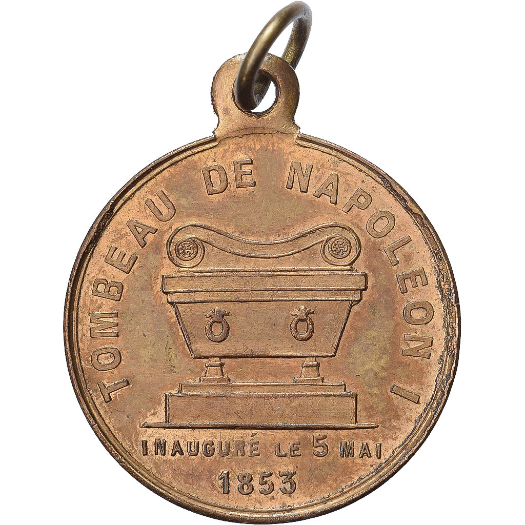 France, Medal, Inauguration du Tombeau de Napoléon Ier, 1853, Brass, Trotin