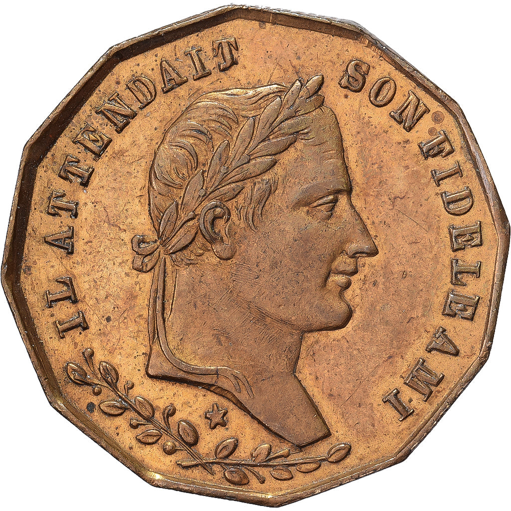 Francja, medal, Général Henri Gatien Bertrand, 1844, Mosiądz, EF(40-45)